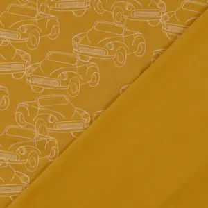French Terry Fahrzeuge Ocker