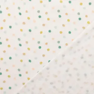 Musselin digital bedruckt Punkte Mehrfarbig