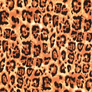 Viscose Poplin bedruckt Tiere Beige